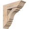 Ekena Millwork Merced Traditional Smooth Bracket w/ Offset Brace, Douglas Fir, 7 1/2"W x 24"D x 24"H BKT0806X24X24MRC01SDF - alternate 1